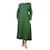 Autre Marque Vestido crepe fruncido verde - talla UK 12 Poliéster  ref.1173797