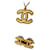 Chanel CC 12P logo XL Yellow tone GHW earrings necklace set boxes Metal  ref.1173803