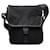 Borsa messenger Prada in tessuto nero con fibbia