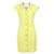 Chanel 8Vestido de tweed com botões de joia K$ CC Amarelo  ref.1173914