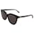 Gucci GG0081sk 002  óculos de sol elegantes Preto Cinza Acetato  ref.1173946