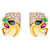 Autre Marque Earrings in Gold and Gems Golden Yellow gold Diamond  ref.1173959