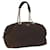 PRADA Chain Boston Bag Nylon Brown Auth bs10311  ref.1174081