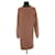 Acne Wool dress Brown  ref.1174133