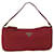 PRADA Pochette Accessoire Nylon Rouge Auth 61682  ref.1174184