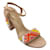 Autre Marque Stuart Weitzman Beige Multi Embellished Suede Ankle Strap Sandals Multiple colors  ref.1174410