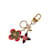 Porte-clés de charme de sac à fleurs en fleurs monogramme Louis Vuitton doré  ref.1174459