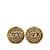 Gold Chanel CC Clip On Earrings Golden Gold-plated  ref.1174474