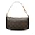 Braunes Louis Vuitton-Monogramm-Pochette-Accessoires-Baguette Leder  ref.1174509