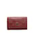 Llavero rojo de cuero Chanel CC Caviar Roja  ref.1174512