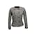 Giacca vintage in lana a spina di pesce Calvin Klein bianca e nera taglia US 8 Nero  ref.1174555