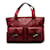 Red Burberry Leather Horn Toggle Tote Bag  ref.1174626