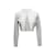 Alaïa Silver Alaia Cropped Cardigan Size FR 42 Silvery Synthetic  ref.1174664