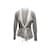 Cárdigan gris y blanco Brunello Cucinelli de cachemir con ribete de seda Talla US XS Cachemira  ref.1174667