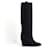 Chanel Navy Denim Wedge Heel Boots EU39 Coton Bleu Marine  ref.1174701