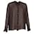 Dolce & Gabbana Chemise boutonnée transparente en coton marron  ref.1174784