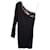 Vestido Gucci de um ombro em viscose preta Preto Poliéster  ref.1174798