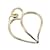 Autre Marque 18K Apple Heart Leaf Pendant Silvery Metal Gold  ref.1174833