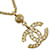 Chanel Colar de corrente vintage CC Dourado Metal  ref.1174839