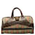 Burberry Haymarket Check Canvas Boston Bag Brown Cloth  ref.1174899