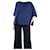 Autre Marque T-shirt blu a righe a maniche lunghe - taglia UK 10 Cotone  ref.1175000