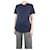 Marni T-shirt bleu marine à manches courtes - taille UK 14 Coton  ref.1175005