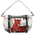 Salvatore Ferragamo Sac à main Ferragamo Fiera Carnival en nylon blanc Cuir Veau façon poulain Tissu Multicolore  ref.1175137