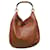 Jimmy Choo Brown Leather Sturdy Handle Hobo Shopper Shoulder bag Handbag Camel  ref.1175187