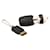 Fendi Charm de sac pour clé USB Karlito Caoutchouc Plastique Noir  ref.1175252