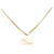 Dior Shell Heart Pendant Necklace Golden Metal  ref.1175253