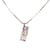 Dior Halskette mit schrägem Monogramm-Anhänger aus Silber Metall  ref.1175259