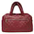 CHANEL Bordeaux Leather Matelasse Boston Bag Dark red  ref.1175321