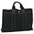 Hermès HERMES Deauville GM Tote Bag Toile Noir Auth 61504  ref.1175456