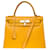 Hermès Saco de Hermes Kelly 28 em couro amarelo - 101223  ref.1175520