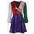 Alice + Olivia Pailletten Minikleid Colorblock
