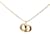 Gold Dior CD Logo Pendant Necklace Golden Yellow gold  ref.1175859