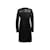 Céline Black Celine Suede & Leather Dress Size FR 40  ref.1175883
