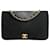 Bolso bandolera Chanel Matelassè con solapa única en algodón negro Lienzo  ref.1175987
