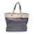 Chanel Graue „Paris Biarritz“-Einkaufstasche aus gestepptem Canvas in Metallic-Optik Leinwand  ref.1176003