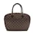 Louis Vuitton Damier Ebene Sarria MM  N51282 Brown Cloth  ref.1176075
