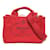 Prada Canapa Logo Handbag Red Cloth  ref.1176081