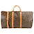 Louis Vuitton Keepall 60 Bandoulière Monogram Canvas Brown Cloth  ref.1176204