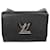 Louis Vuitton Twist MM Schwarz Epi Silber Leder  ref.1176238