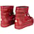 Moncler bottes de neige ligne rouge (36) Toile  ref.1176370