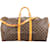 Louis Vuitton Canvas Mongram Keepall Bandouliere 55 Brown Cloth  ref.1176404