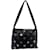 Chanel Schwarze Hobo-Tasche mit Swarovski-Anhänger Leder  ref.1176417