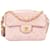 Camera Chanel Bolsa Crossbody para Câmera em Couro Camurça Acolchoada Rosa Lona  ref.1176452