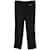 Pantalon en rayonne Gucci Horsebit (38) Synthétique Noir  ref.1176488