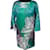 Vestido florido de seda Gucci (D38 / M) Verde Sintético  ref.1176490