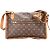 Borsa a tracolla Louis Vuitton in tela monogramma Sac Gibeciere GM Marrone - vista 4
